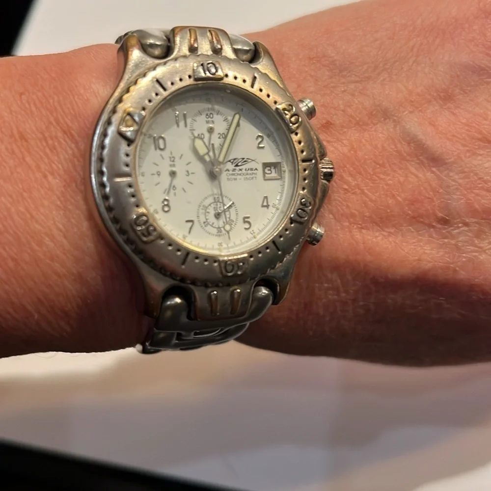 AZX USA Chronograph 50m - 150m Stainless Steel Watch